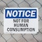 Signmission Not For Human Consumption, 10 in W x Rectangle, Plastic OS-2PACK-NS-P-710-L-15179 - alternate 5